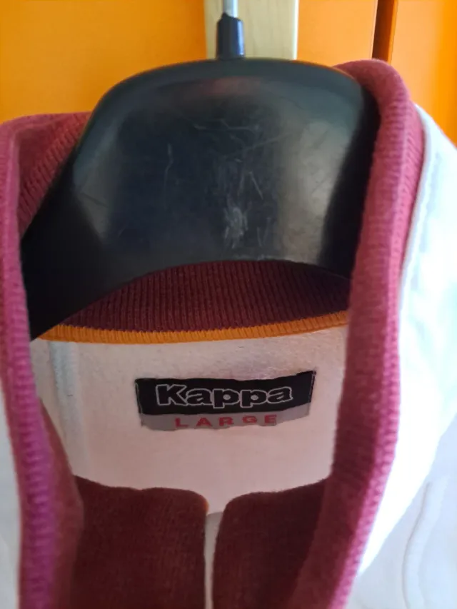 Felpa Kappa AS Roma bianca taglia L