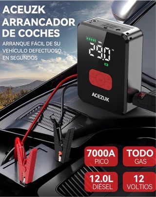 Arrancador/Inflador Coche 7000A