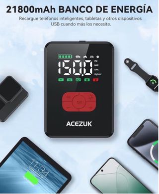 Arrancador/Inflador Coche 7000A