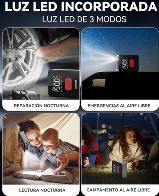 Arrancador/Inflador Coche 7000A