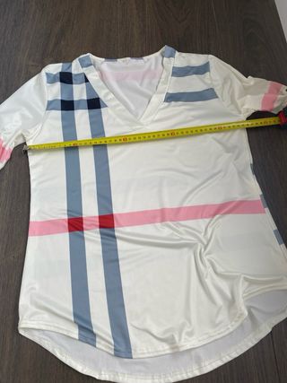Camiseta cuadros mujer talla S