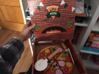 Juego horno pizzeria de madera