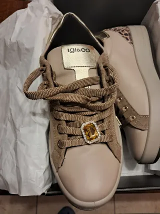 Igi&co scarpe donna beige/oro nuove n.39