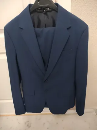 Traje Zara Azul Talla M