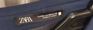 Traje Zara Azul Talla M