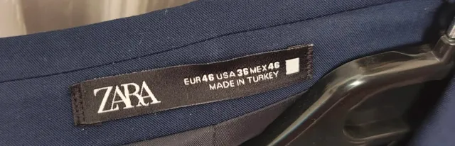 Traje Zara Azul Talla M