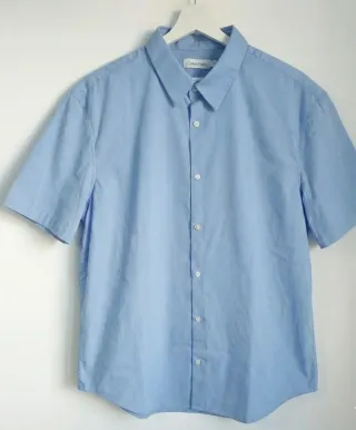 Camisa Calvin Klein Slim Fit Azul