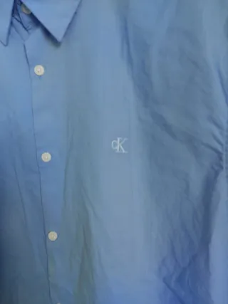 Camisa Calvin Klein Slim Fit Azul