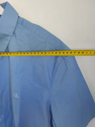 Camisa Calvin Klein Slim Fit Azul