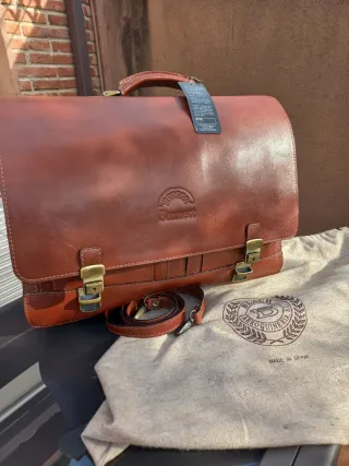 Maletín Piel Marrón Blach Marroquineria. Nuevo