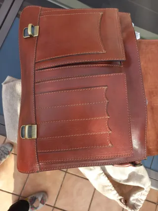 Maletín Piel Marrón Blach Marroquineria. Nuevo