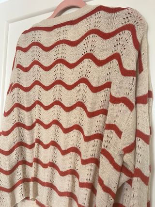 Jersei ZARA Beige y naranja