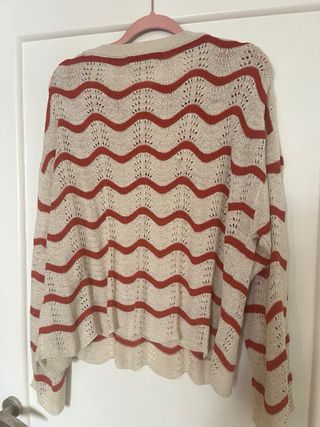 Jersei ZARA Beige y naranja