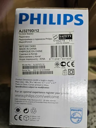 Philips Radiosveglia Dock Station per iPhone/iPod