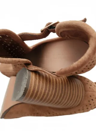 Botín tacón marrón talla 38