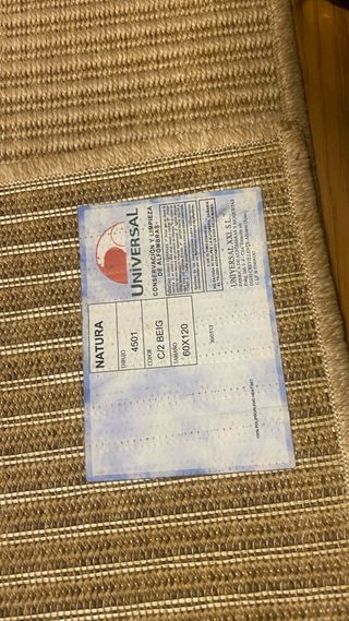 3 tappeti in corda beige e marrone