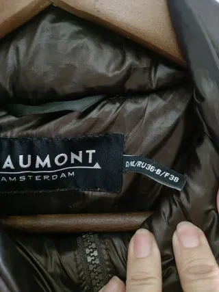 Chaqueta Beaumont de plumas marrón T.38