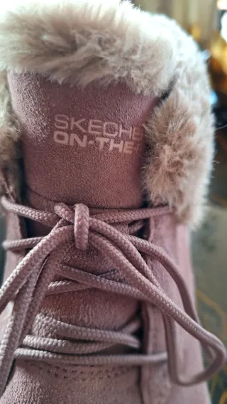 Skechers stivaletti rosa con pelliccia