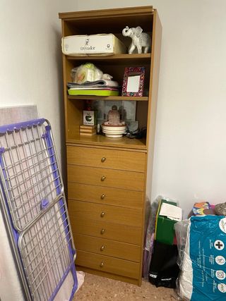 Cómoda Armario con Cajones Madera