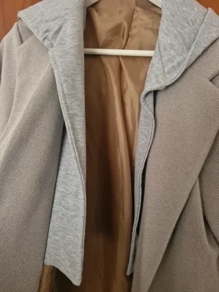 Americana sport beige y gris