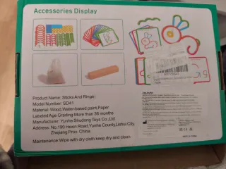 Juego Educativo Palitos y Anillos a partir de 3año