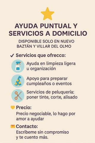 Ayuda puntual y ayuda a domicilio