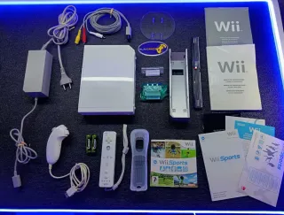 Nintendo Wii Completa Caja Manuales Wii Sports