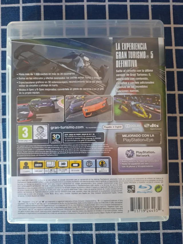 PS3 GRAN TURISMO 5 ACADEMY EDITION ORIGINAL