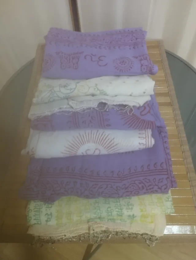 LOTE DE 6 PAREOS O SCARF DI YOGA NUOVI