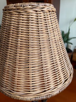 Lámpara DECO  mimbre y metal