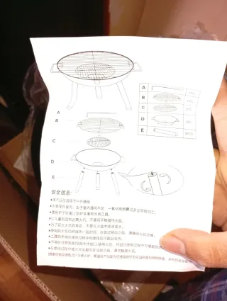 Barbacoa de mesa redonda