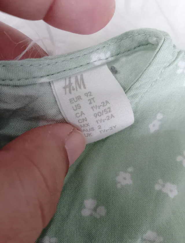 Vestido verde estampado floral