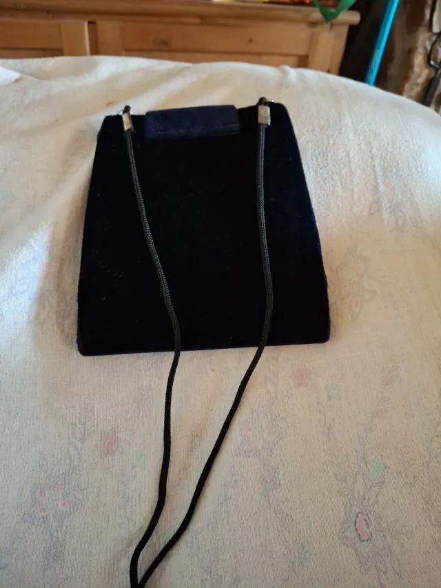 Bolso de fiesta terciopelo azul marino