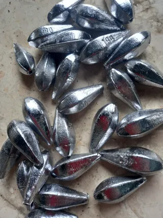 Plomos pasantes hexagonales para pesca A 6€/kilo