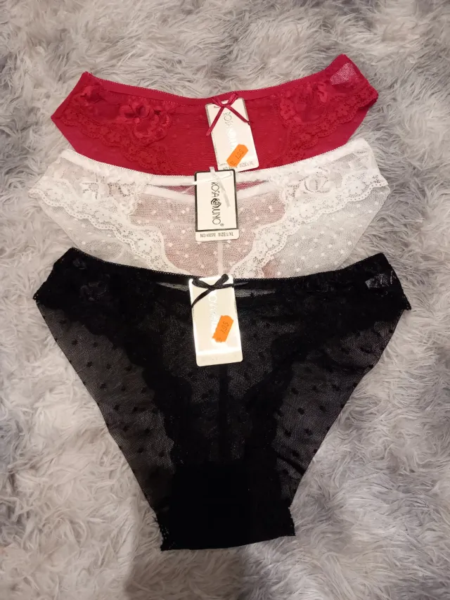 Lote 3 bragas Rosa Junio Talla L/XL