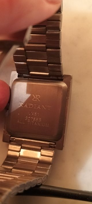 Reloj Radiant Titanium Nuevo vintage