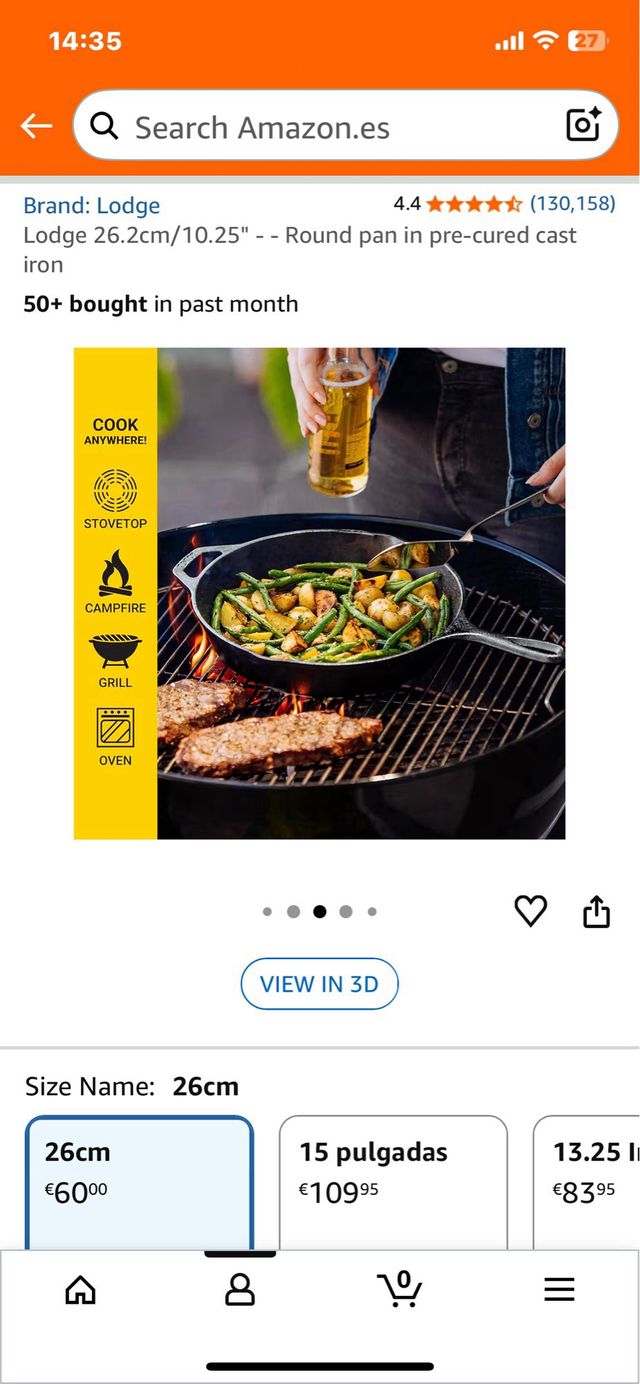 Padella in ghisa Lodge 26cm