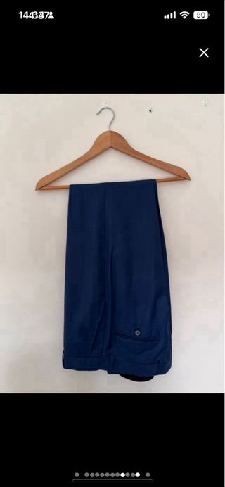 Traje de hombre azul