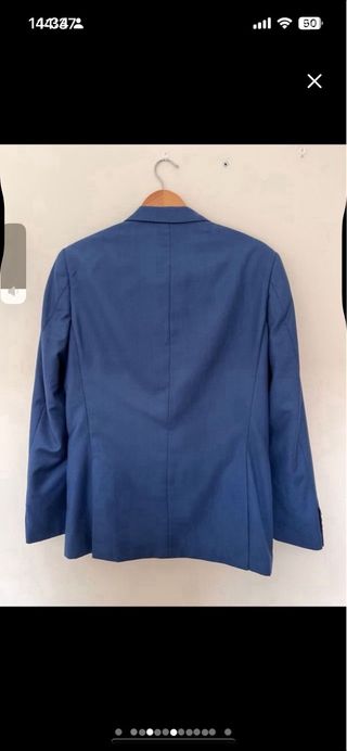Traje de hombre azul