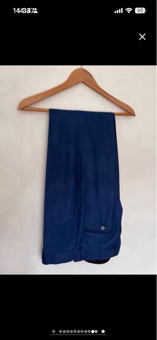 Traje de hombre azul