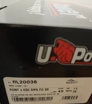Zapatos seguridad U-POWER Red Lion Point S1P