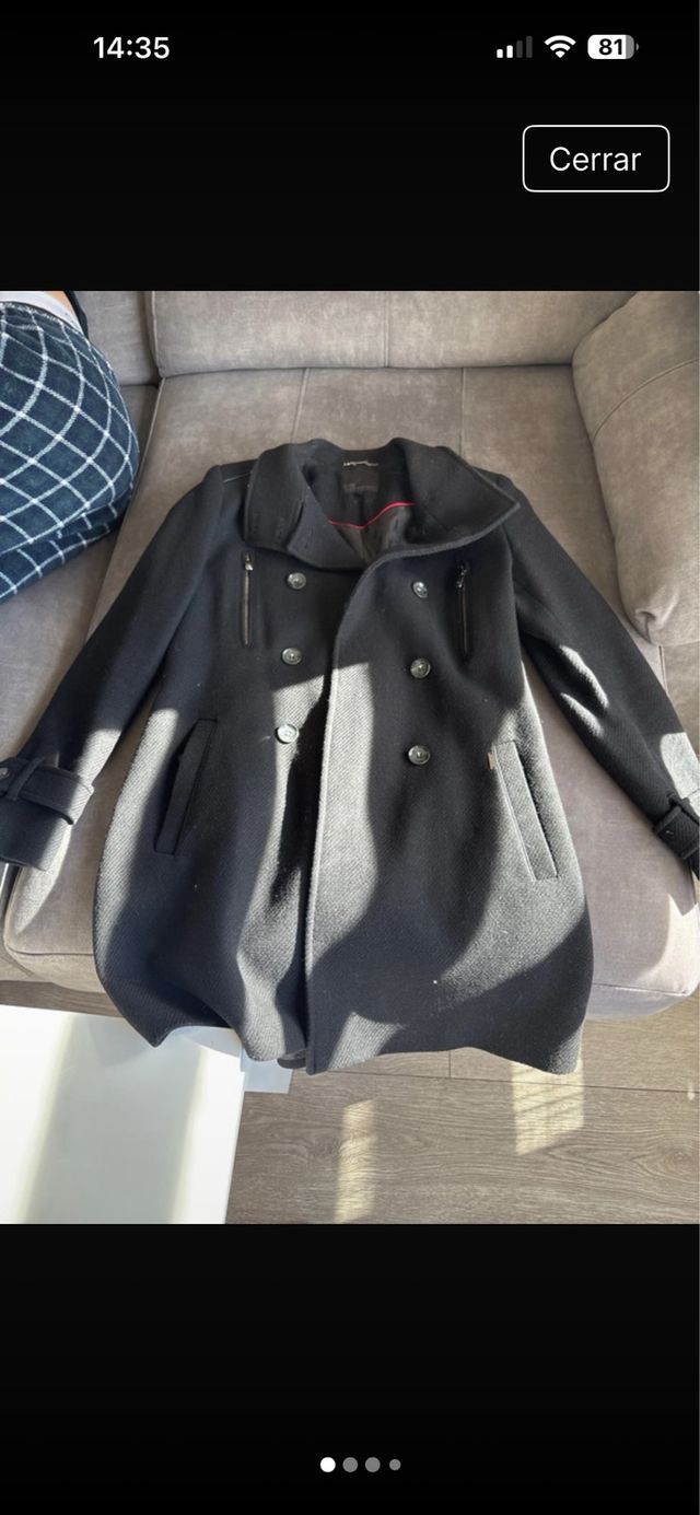 Abrigo Salsa Negro Talla M