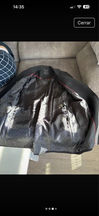 Abrigo Salsa Negro Talla M