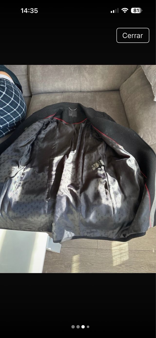 Abrigo Salsa Negro Talla M