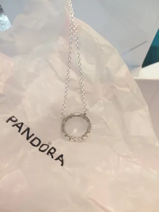 Collana Pandora Cerchio Pavé. 50 cm (19.70) misur