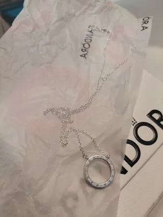 Collana Pandora Cerchio Pavé. 50 cm (19.70) misur