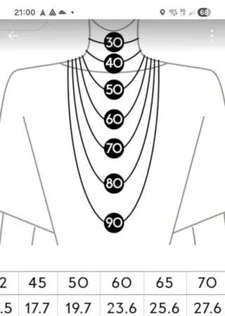 Collana Pandora Cerchio Pavé. 50 cm (19.70) misur