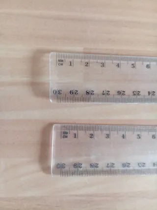 Reglas de plástico 30 cm