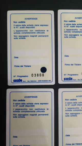 9 Schede Telefoniche Senato Italia Anni 80 Nuove