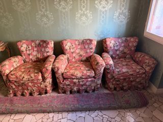 3 Poltrone Vintage Imbottite - Comodissime!